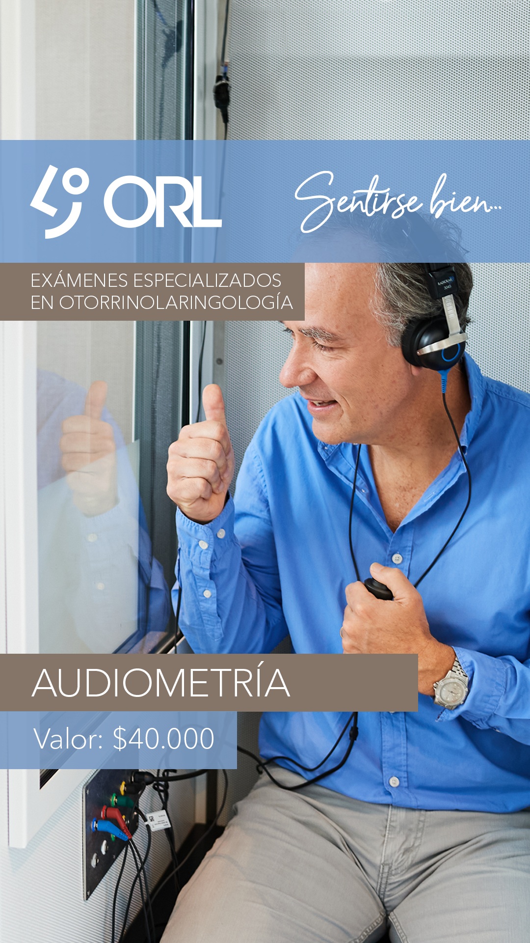 AUDIOMETRIA
La Audiometría es un examen sencillo que no requiere preparación y tarda unos 20 minutos. Este examen entrega información respecto a la capacidad auditiva del paciente y determina si se encuentra dentro de los rangos normales o hay una pérdida auditiva, su tipo y grado.
ORL Las Condes es ese espacio donde el paciente puede confiar plenamente los cuidados de su salud en las manos de otorrinos y profesionales expertos.
Atendemos y asesoramos a pacientes que valoran la experiencia y que buscan atención personalizada y de calidad.
Realizamos Exámenes de Audiometría, Rinomanometría, Impedanciometría , Rehabilitación vestibular y Maniobras de Reposición Canalicular, todo en manos de Tecnólogos Médicos con mucha experiencia adquirida a lo largo de años de ejercicio.
Agenda una hora
Teléfono: +56 2 2480 1700
WhatsApp: +56 9 8846 5438
Mail: secretaria@orl-lascondes.cl
Web: www.orl-lascondes.cl
#orl #otorrinolaringologia #audiometria #otorrino #oido #rinomanometria #cornetes #enfermedadesdeloido #otologo #sordera #hipoacusia #perdidaauditiva #examenes #otitis #timpanoplastia #colesteatoma
