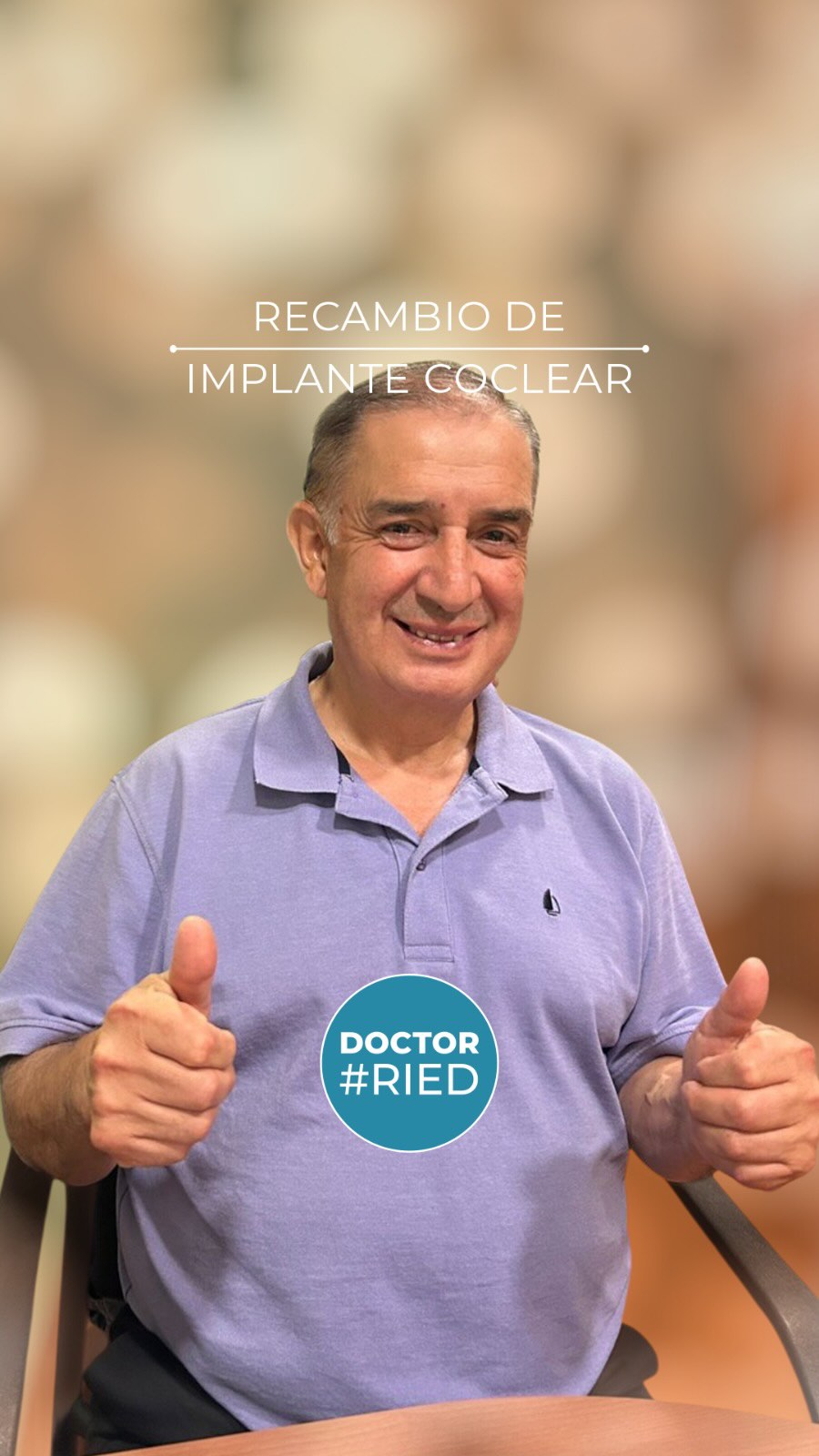 Don Alfredo presentó una falla de su implante coclear y se hizo un recambio del receptor el dia 16 de Marzo en Clínica Las Condes. Dado que era el único oído por el que escuchaba, se decidió realizar el encendido del implante a dos días del recambio – lo habitual es a los 15 a 20 dias- para que pudiera mantenerse conectado. Compartimos imágenes después de haber sido encendido. Los resultados de discriminación son excelentes, y tienen al paciente y al equipo de implante coclear muy felices!!!! Agenda hoy tu visita por telemedicina o presencial en Clínica Las Condes Teléfono: +56 2 2610 8000, opción 1 • Los comentarios ofensivos o discriminatorios serán eliminados/bloqueados para proteger la integridad del paciente. #implantecoclear #hipoacusia #sordera #perdidaauditiva #clinicalascondes