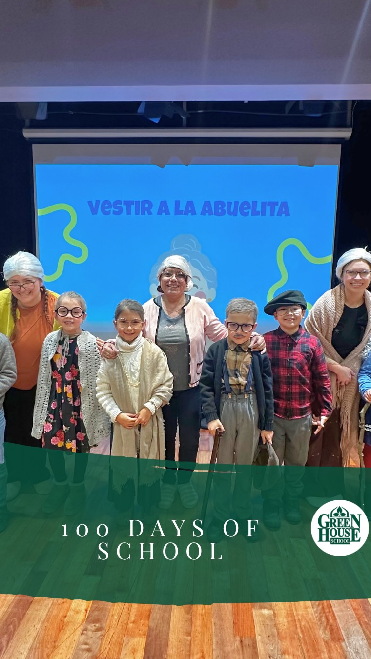 🌱On Friday, we celebrated a very special milestone at Greenhouse: our 100 Days of School! 🎉
💚Our 2nd Grade students arrived at the Aula Magna dressed as 100-year-old grandparents, enjoying a fun, playful and creative activity to celebrate their first 100 days of school. 💯
✨A joyful way to mark this special milestone and celebrate everything they have learned, shared and experienced throughout these 100 days.
——-
🌱El viernes celebramos una fecha muy especial en Greenhouse: ¡nuestros 100 Days of School! 🎉
💚Los estudiantes de 2° Básico llegaron al Aula Magna convertidos en simpáticos abuelitos de 100 años, disfrutando de una actividad lúdica, entretenida y llena de creatividad para celebrar sus primeros 100 días de clases.
✨Una entretenida forma de marcar este importante hito y celebrar todo lo aprendido, compartido y vivido durante estos 100 días. 💚
#greenhousespirit💚 #greenhouseschool #comunidadgreenhouse💚