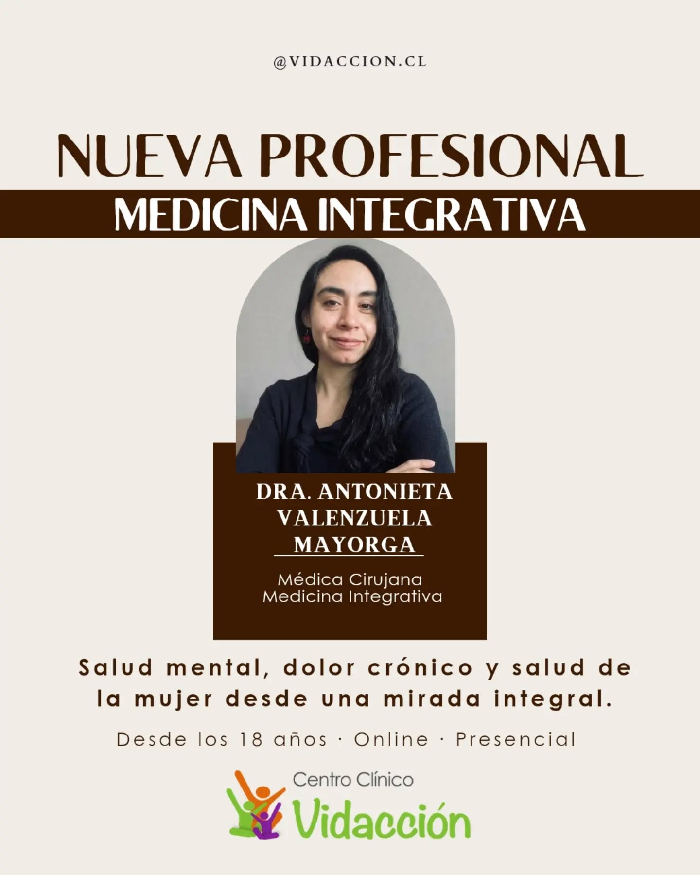 ¡NUEVA PROFESIONAL EN VIDACCIÓN! Te presentamos a la Dra. Antonieta Valenzuela Mayorga, Médica Ciruj…